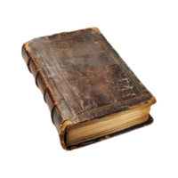 old antique books isolated on a transparent background cut out png