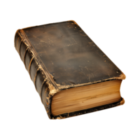 old antique books isolated on a transparent background cut out png