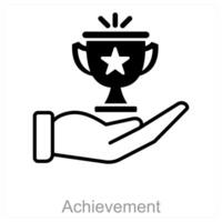 Achievement and goal icon concept vector