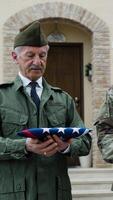 Military Veteran Receives Flag Folded by Cadet to Commemorate Memorial Day video