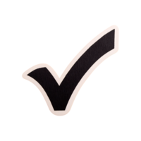 Yes Check Mark Icon Symbol isolated on transparent background png