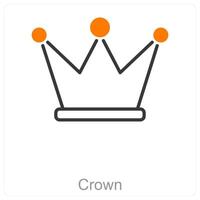 Crown and royalty icon concept vector