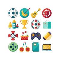 Hobbies and Interests Icon Set Collection for Documents, Websites and Mobile Applications vector