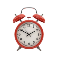 3d alarm clock isolated on transparent background png