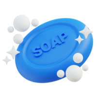 Soap 3d illustration png