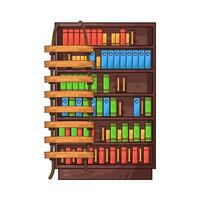 Illustration of library ladder vector