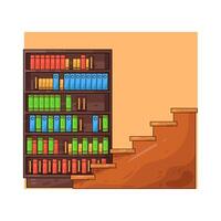 Illustration of library ladder vector