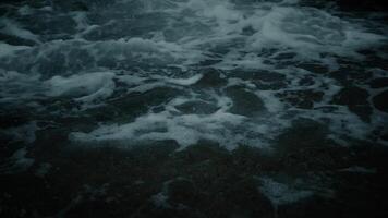 Sea Waves at Night video