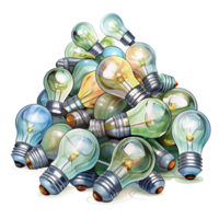 Heap of Bulb Lamp Element png