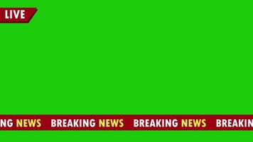 Breaking news stock animation video