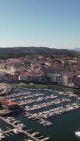 cidade marinho do sanxenxo, Espanha vertical video