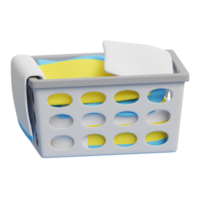 3d laundry basket icon png