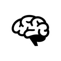 brain icon, illustration in white background vector