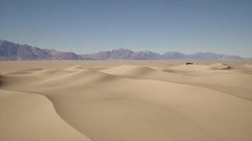 Desert Landscape With Distant Mountains video