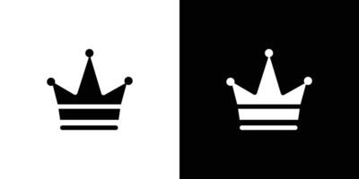 king crown icon Flat fill set collection vector