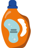 A bottle of laundry detergent with a blue cap png