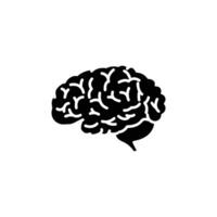 Brain icon isolated on white background vector