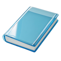 A Shiny Blue Book with a Transparent Background A Study in Simplicity and Elegance png