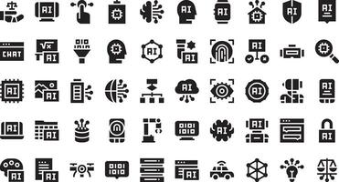 Ai icons High-Quality Icons Collection with Editable Stroke. Ideal for Professional and Creative Projects. vector