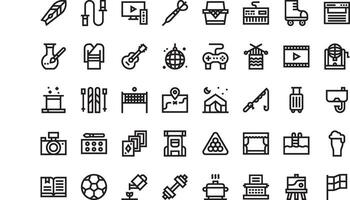 Hobbies and freetime icons High-Quality Icons Collection with Editable Stroke. Ideal for Professional and Creative Projects. vector