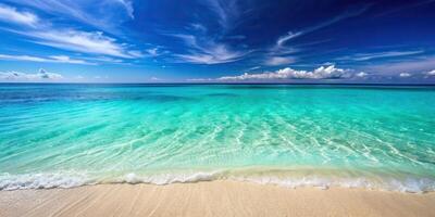 Sea background with turquoise water and light sand, nature, turquoise, beach, coast, serene, sand, wide-angle, background, sea, vacation, tropical, scenic, beauty, water, horizon, landscape photo