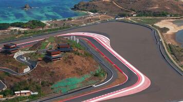 Drone View of the Race Track video