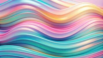 Abstract pastel background with fluid gradient waves photo