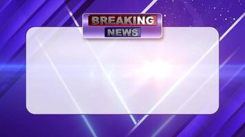 Breaking News Full Template for Text Animations video