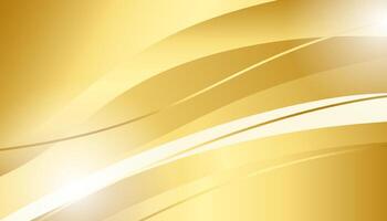 Abstract golden wavy background vector