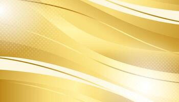 Abstract golden wavy background vector