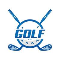 Golf logo design template, Golf club logo icon design vector