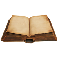 Old book isolated on transparent background. png