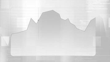 roxa e cinzento luz gráfico. movimento.a ponto comovente ao longo uma gráfico linha este vai acima e baixa dentro animação. video