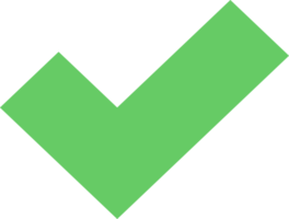 Green checkmark symbol Filled Icons png