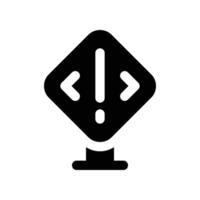 danger icon. glyph icon for your website, mobile, presentation, and logo design. vector