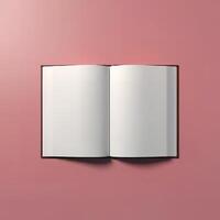 Blank slate book cover mockup template photo