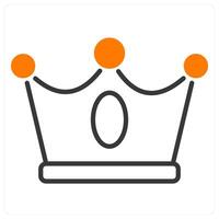 Crown and queen icon cocept vector