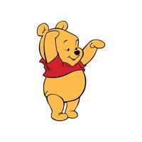 Cute Baby Pooh vector