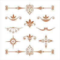 Set of decorative elements vector