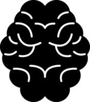 Brain Glyph Icon vector