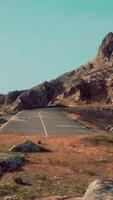 Foggy winding road along California coast video