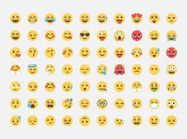 Emoticon emojis set vector