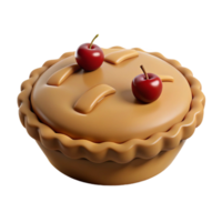 Cherry Pie 3D Render png