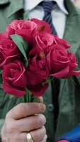 Flowers And Folded Flag To Donate To The Deceased Soldier In American Cemetery video