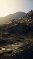 Winding Road Through Scottish Mountain Range video