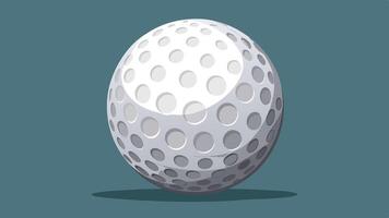 golf ball illustration vector