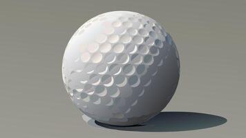 a golf ball is shown on a gray background vector