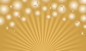 Golden sunburst starburst pattern wallpaper with rays of light, shining bright like a summer sun vector