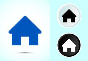 Home icon design illustration, main page icon vector