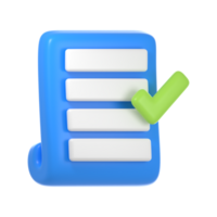 correct document 3d icon png